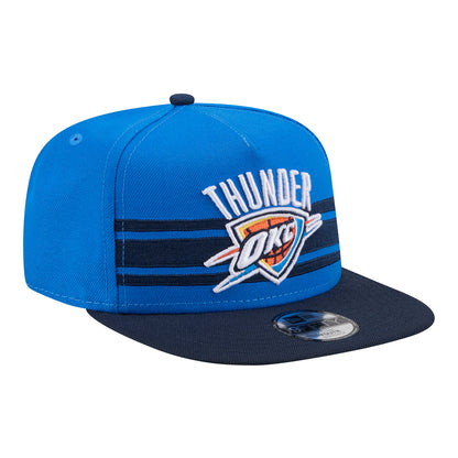 Youth OKC Thunder New Era 9Fifty A-Frame 2026-27 NBA Tip-Off Hat in Blue - Front Right View