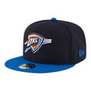 YOUTH THUNDER 2025 NBA FINALS  950 SIDE PATCH SNAPBACK in Blue- Front Left View