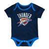 Newborn Oklahoma City Thunder Outerstuff Loyal Buddies Onsie 3-Pack - Navy Onesie