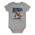 INFANT OKLAHOMA CITY THUNDER RUMBLE DRIBBLE ONESIE - Front View