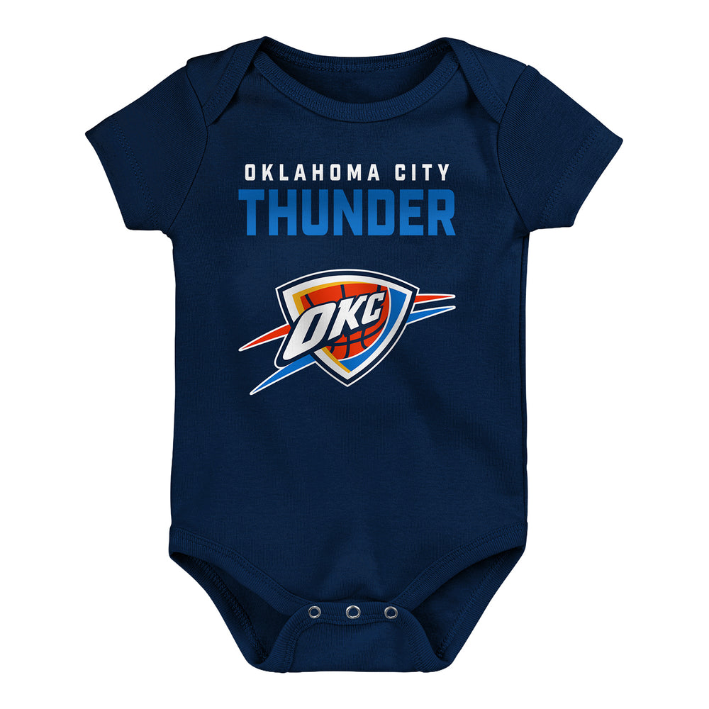 Infant Oklahoma City Thunder Outerstuff Huddle & Cuddle Onesie 2 Pk in Blue - Front View