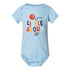 Infant OKC Thunder Little & Loud Onesie in Blue - Front View