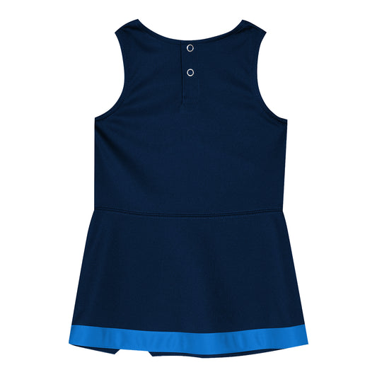 Toddler OKC Thunder Outerstuff Cheer Captain Dress in Blue - Back View