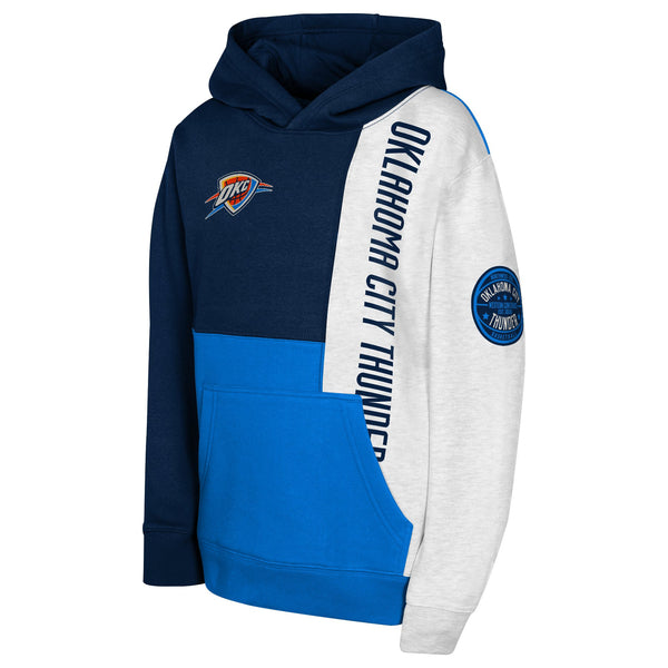 Youth Oklahoma City Thunder Outerstuff Splash Colorblock Hooded Sweatshirt