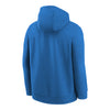 Youth Oklahoma City Thunder Practice Hooded Sweatshirt in Blue - Back View 