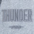 Youth Oklahoma City Thunder Pro Standard Tonal Neutral Grey Crew Neck Sweatshirt in Grey - Sleeve Detail View