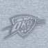 Youth Oklahoma City Thunder Pro Standard Tonal Neutral Grey Crew Neck Sweatshirt in Grey - Chest Detail