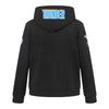 Youth Oklahoma City Thunder Classic Fleece Full Zip Hooded Sweatshirt in Black - Back View
