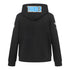 Youth Oklahoma City Thunder Classic Fleece Full Zip Hooded Sweatshirt in Black - Back View