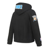 Youth Oklahoma City Thunder Classic Fleece Full Zip Hooded Sweatshirt in Black - Front Right View