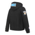 Youth Oklahoma City Thunder Classic Fleece Full Zip Hooded Sweatshirt in Black - Front Right View