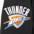 Youth Oklahoma City Thunder Classic Fleece Full Zip Hooded Sweatshirt in Black - Sleeve View