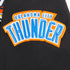 Youth Oklahoma City Thunder Classic Fleece Full Zip Hooded Sweatshirt in Black - Sleeve detail View