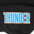 Youth Oklahoma City Thunder Classic Fleece Full Zip Hooded Sweatshirt in Black - Hoodie Detail View