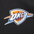 Youth Oklahoma City Thunder Classic Fleece Full Zip Hooded Sweatshirt in Black - Chest Detail View
