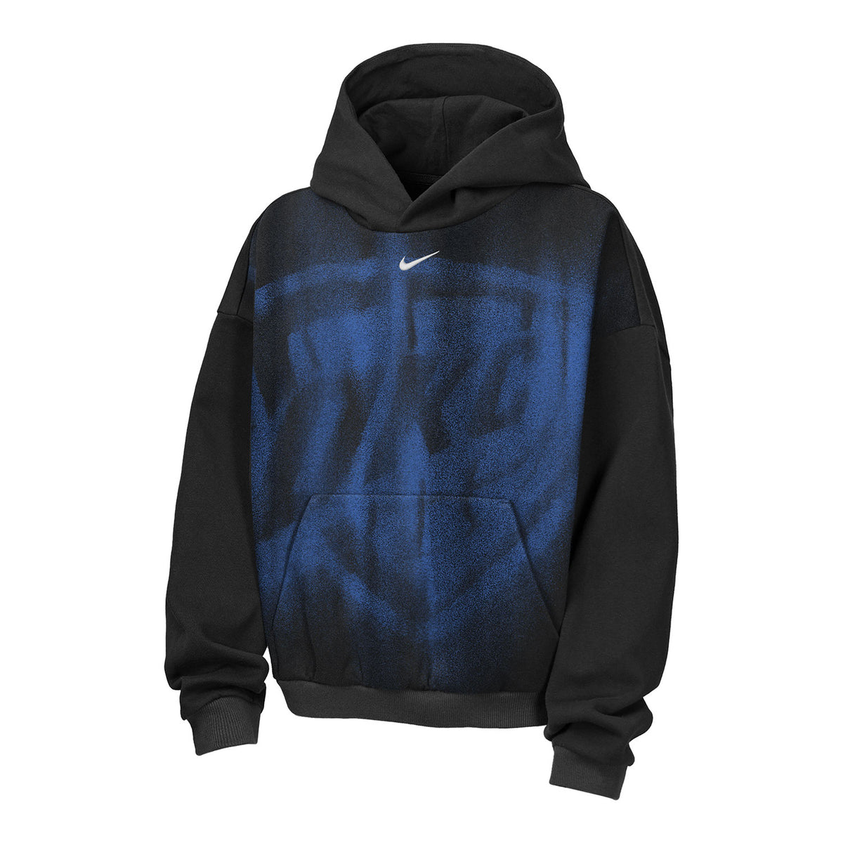 Youth OKC Thunder Nike 2026-27 Icon Practice Hoodie in black - Front View