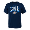 YOUTH OKLAHOMA CITY THUNDER OUTERSTUFF WORDMARK T-SHIRT