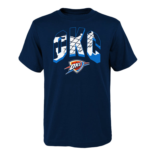 Ladies Oklahoma City Thunder Nike Repeating Thunder T-Shirt