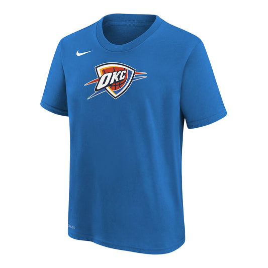 YOUTH OKLAHOMA CITY THUNDER NIKE PRIMARY LOGO T-SHIRT - front view