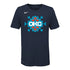Youth Oklahoma City Thunder Nike Heritage T-Shirt - front view
