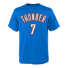 YOUTH OKLAHOMA CITY THUNDER ICON CHET HOLMGREN NAME & NUMBER T-SHIRT - front view