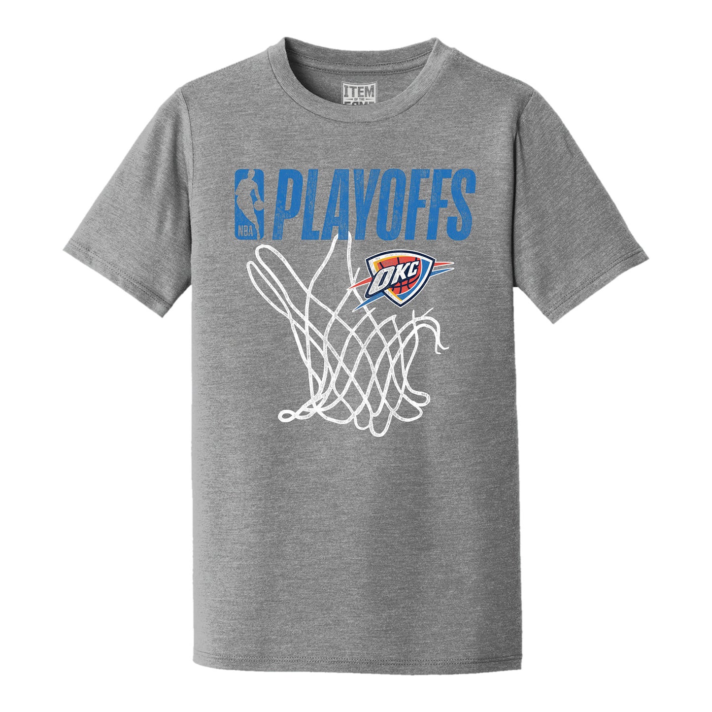 YOUTH OKLAHOMA CITY THUNDER 2024 PLAYOFF NET T-SHIRT