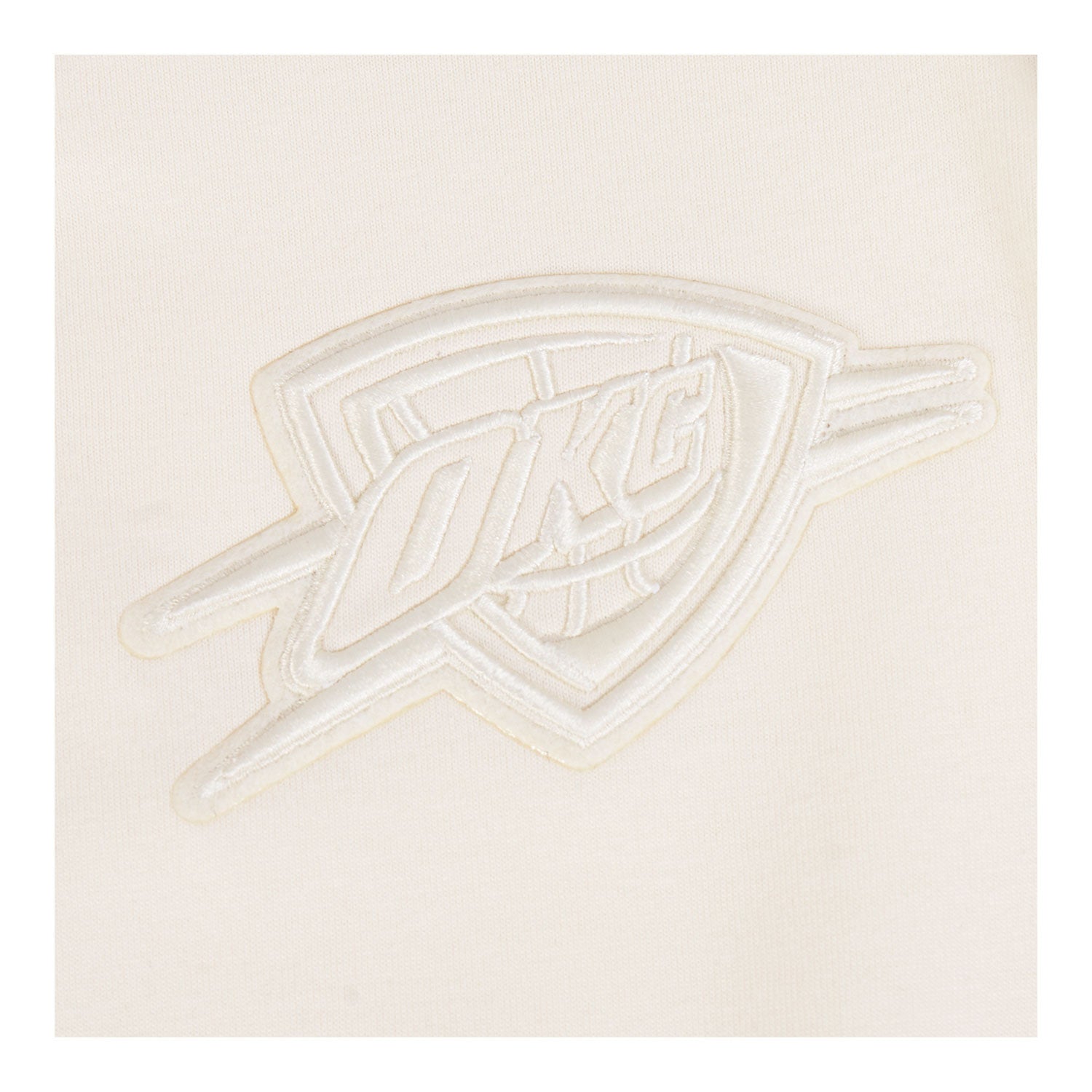Youth Oklahoma City Thunder Pro Standard Neutral T-Shirt - Chest Oblique Detail