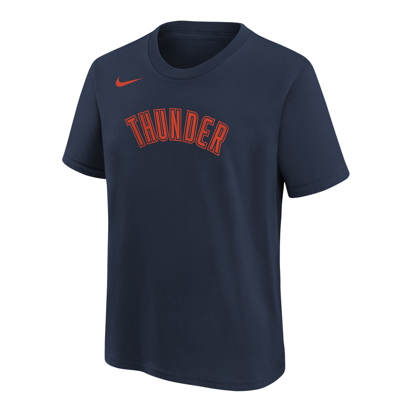 Youth Oklahoma City Thunder Nike Wordmark T-shirt in Blue - Front View