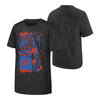 Youth Oklahoma City Thunder Nike Vintage Courtside T-shirt in Black - Front and Back View