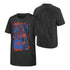 Youth Oklahoma City Thunder Nike Vintage Courtside T-shirt in Black - Front and Back View