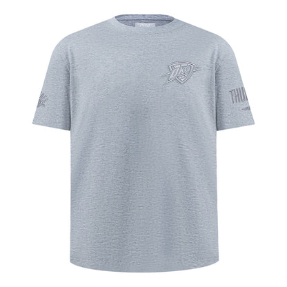 Youth Oklahoma City Thunder Pro Standard Tonal French Terry T-Shirt in Grey - Front View 