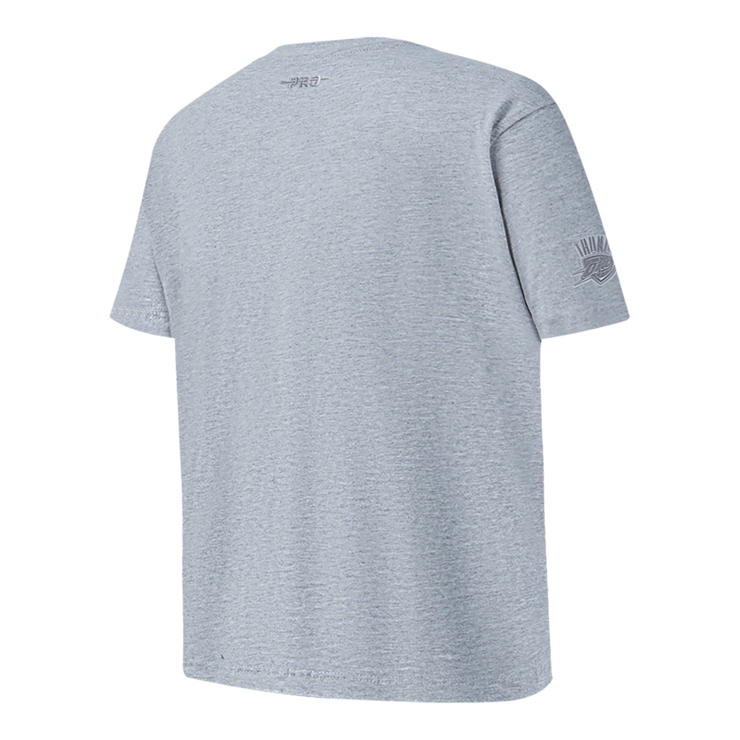 Youth Oklahoma City Thunder Pro Standard Tonal French Terry T-Shirt in Grey - Back Right View  