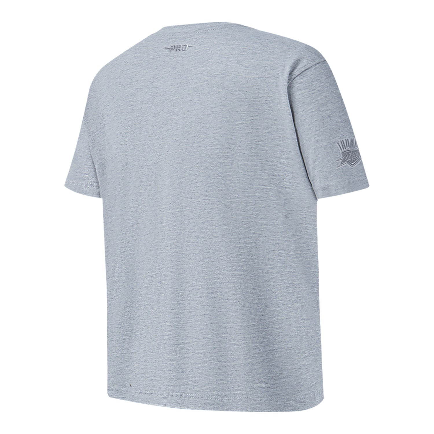 Youth Oklahoma City Thunder Pro Standard Tonal French Terry T-Shirt in Grey - Back Right View  