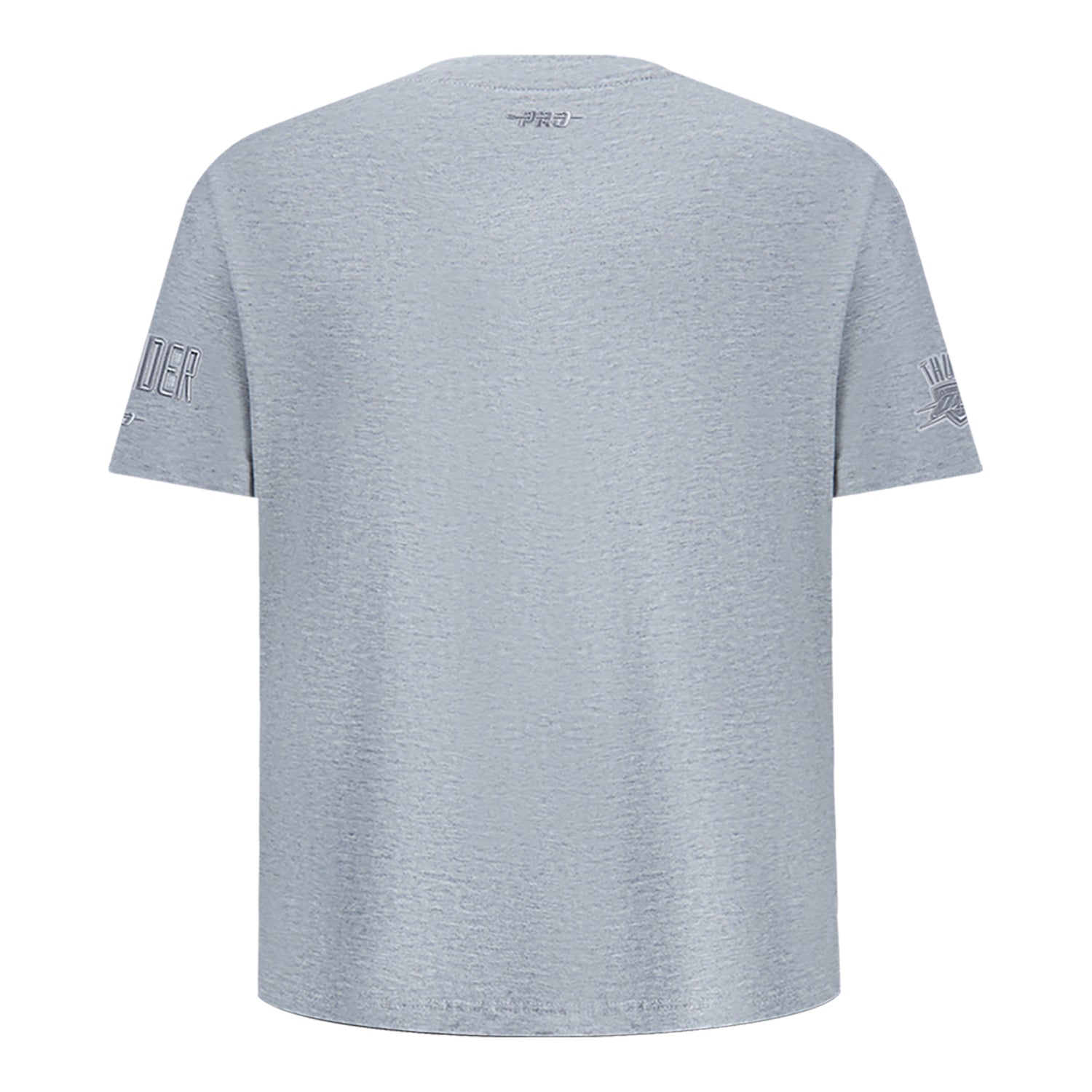 Youth Oklahoma City Thunder Pro Standard Tonal French Terry T-Shirt in Grey - Back View 