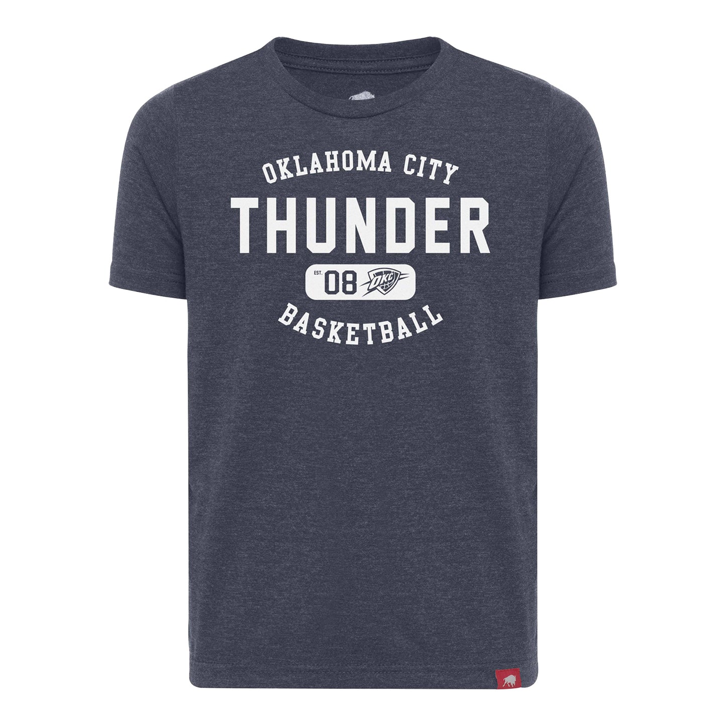 Oklahoma City Thunder Youth Lil' Comfy Alvin T-shirt in Blue - Front View