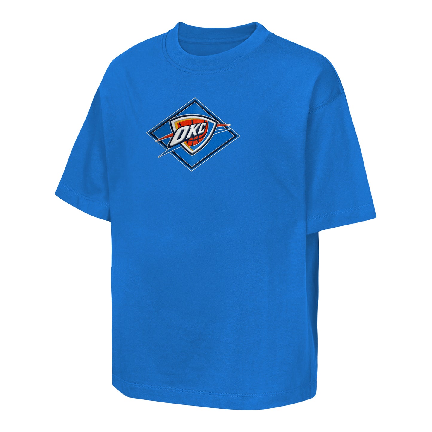 Youth OKC Thunder Outerstuff Back It Up T-Shirt in Blue - Front View