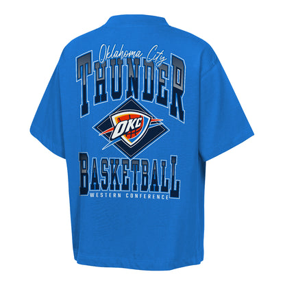 Youth OKC Thunder Outerstuff Back It Up T-Shirt in Blue - Back View