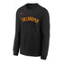 YOUTH 2024-25 OKLAHOMA CITY THUNDER CITY EDITION WORDMARK LONG SLEEVE T-SHIRT IN BLACK - FRONT VIEW