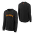 YOUTH 2024-25 OKLAHOMA CITY THUNDER CITY EDITION WORDMARK LONG SLEEVE T-SHIRT IN BLACK - FRONT & BACK VIEW