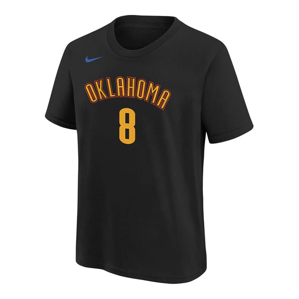 YOUTH 2024-25 OKLAHOMA CITY THUNDER CITY EDITION JALEN WILLIAMS NAME & NUMBER  T-SHIRT - Front View