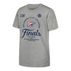 OKC Thunder Youth 2025 Western Conference Finals Champions Locker Room T-Shirt in Grey - Front View