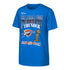 Youth Oklahoma City Thunder 2025 NBA Finals T-Shirt in Blue - Front View