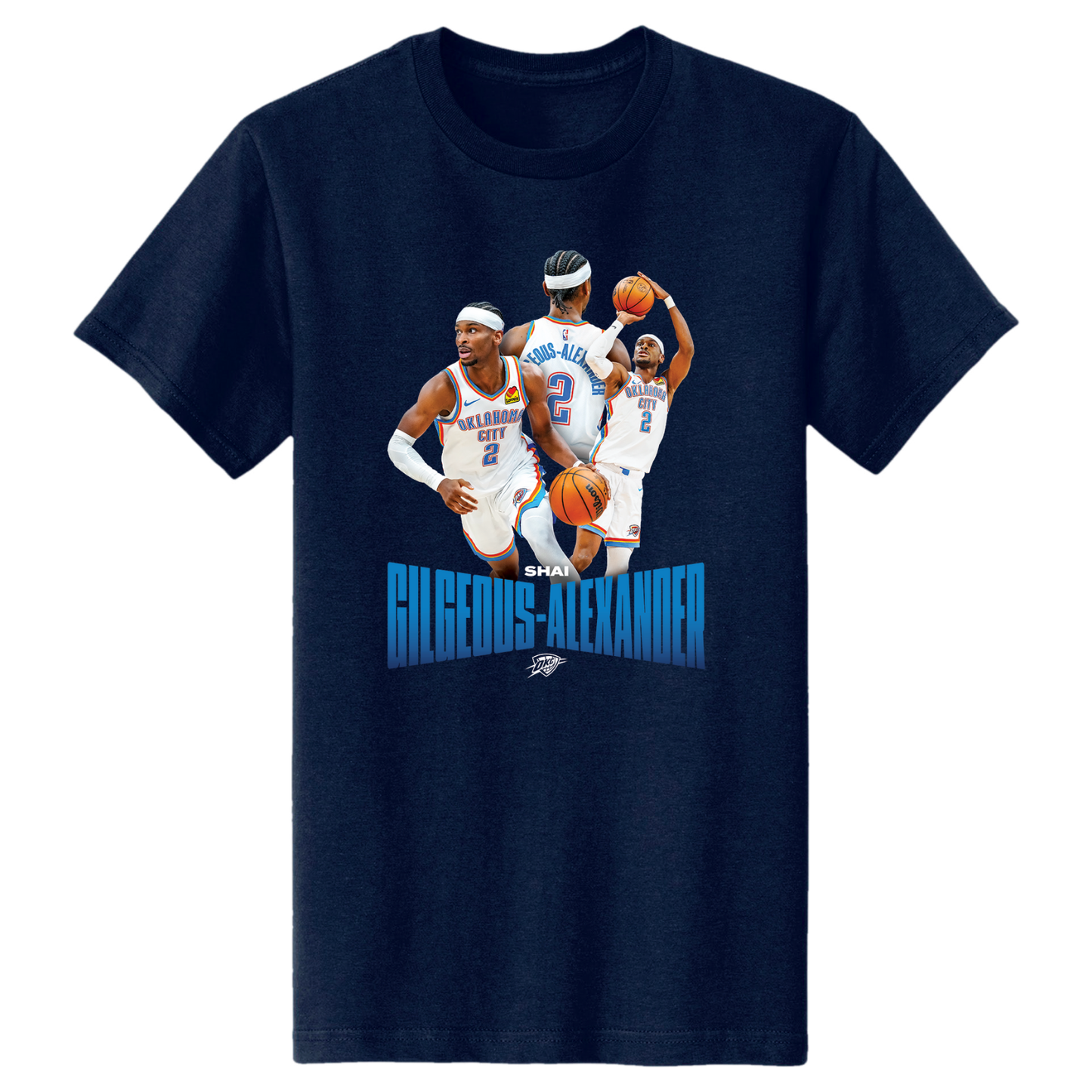 OKC THUNDER SHAI GILGEOUS-ALEXANDER PLAYER SERIES T-SHIRT