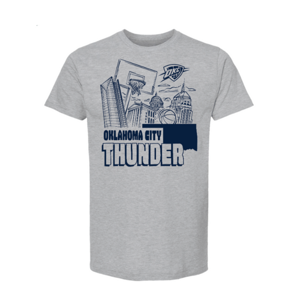 JANUARY TEE OF THE MONTH-OKC THUNDER CITYSCAPE T-SHIRT