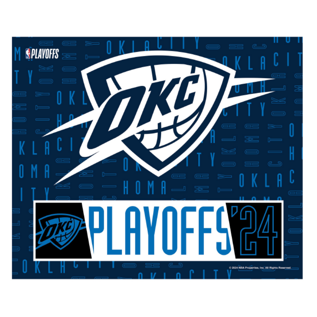 OKLAHOMA CITY THUNDER 2024 PLAYOFFS RALLY TOWEL Official OKC Thunder Shop