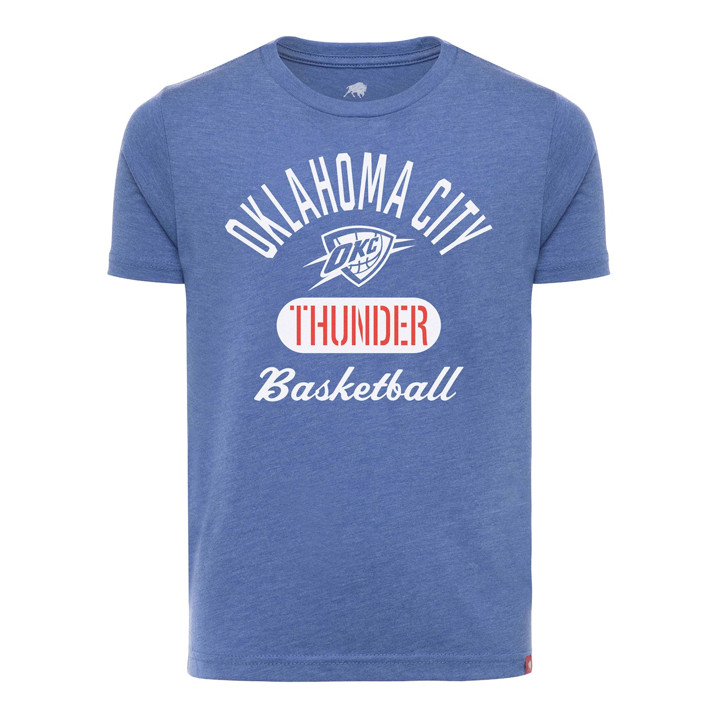 Youth Oklahoma City Thunder Lil' Comfy Cragin T-Shirt in Blue - Front View