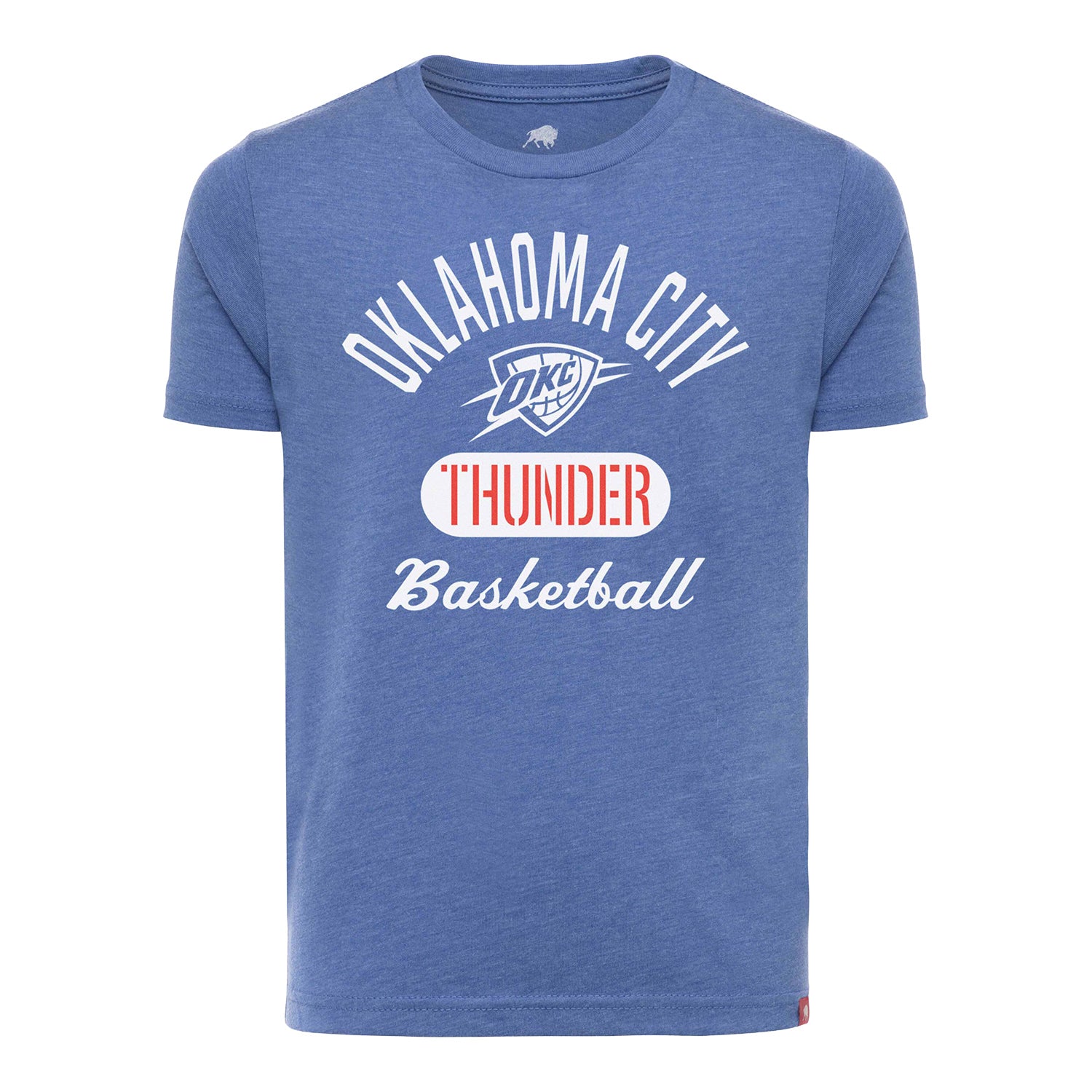 Youth Oklahoma City Thunder Lil' Comfy Cragin T-Shirt in Blue - Front View