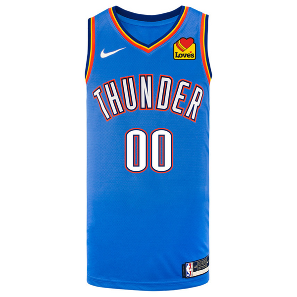 YOUTH OKLAHOMA CITY THUNDER CUSTOM ICON SWINGMAN JERSEY 2024-25