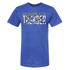 OKC Thunder December T-Shirt Of The Month Holiday Lights Heathered Blue Tee
