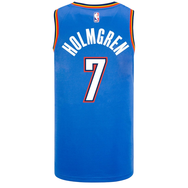 YOUTH OKLAHOMA CITY THUNDER CHET HOLMGREN ICON SWINGMAN JERSEY 2024-25